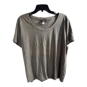 Harley Davidson Cotton Tshirt Gray Size 2X Woman's Round Neck Plain Short Sleeve